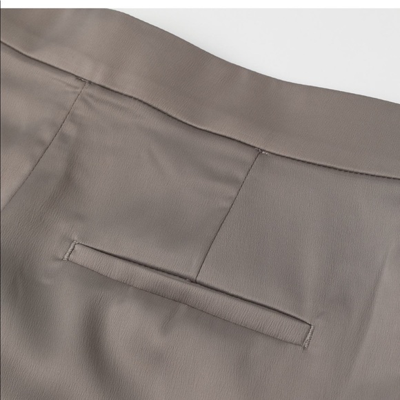 NWT H&M silver gray satin joggers size 8 - Picture 7 of 8